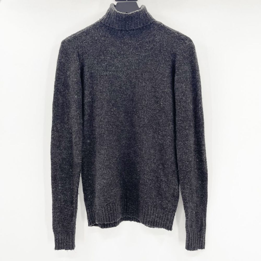 YAS Roll Neck Sweater Women's Size‎ XS Heather Dark Gray Turtleneck Long Sleeve